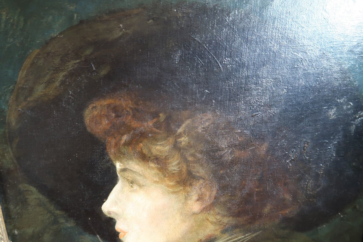 Portrait d' une Elégante  vers 1900-photo-6