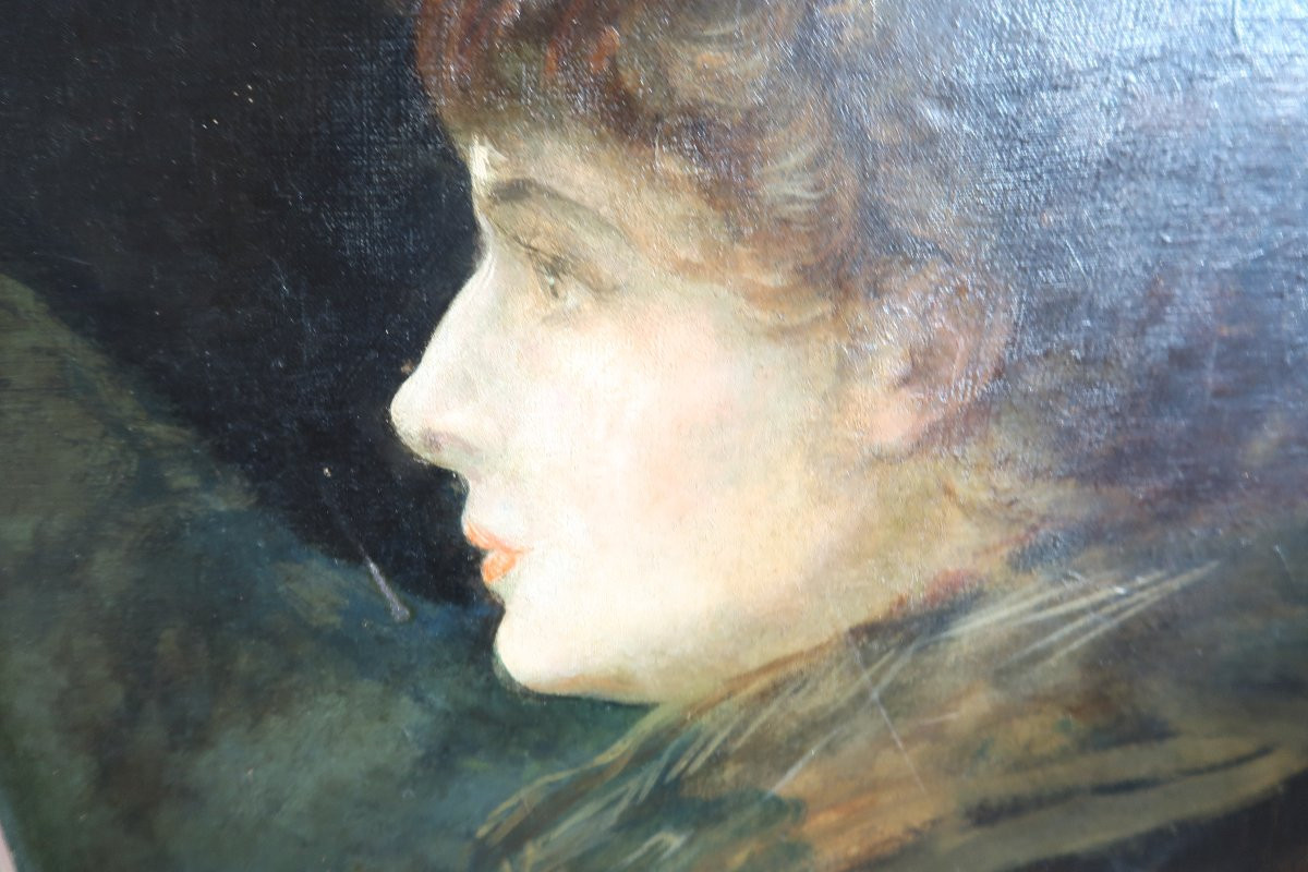 Portrait d' une Elégante  vers 1900-photo-7