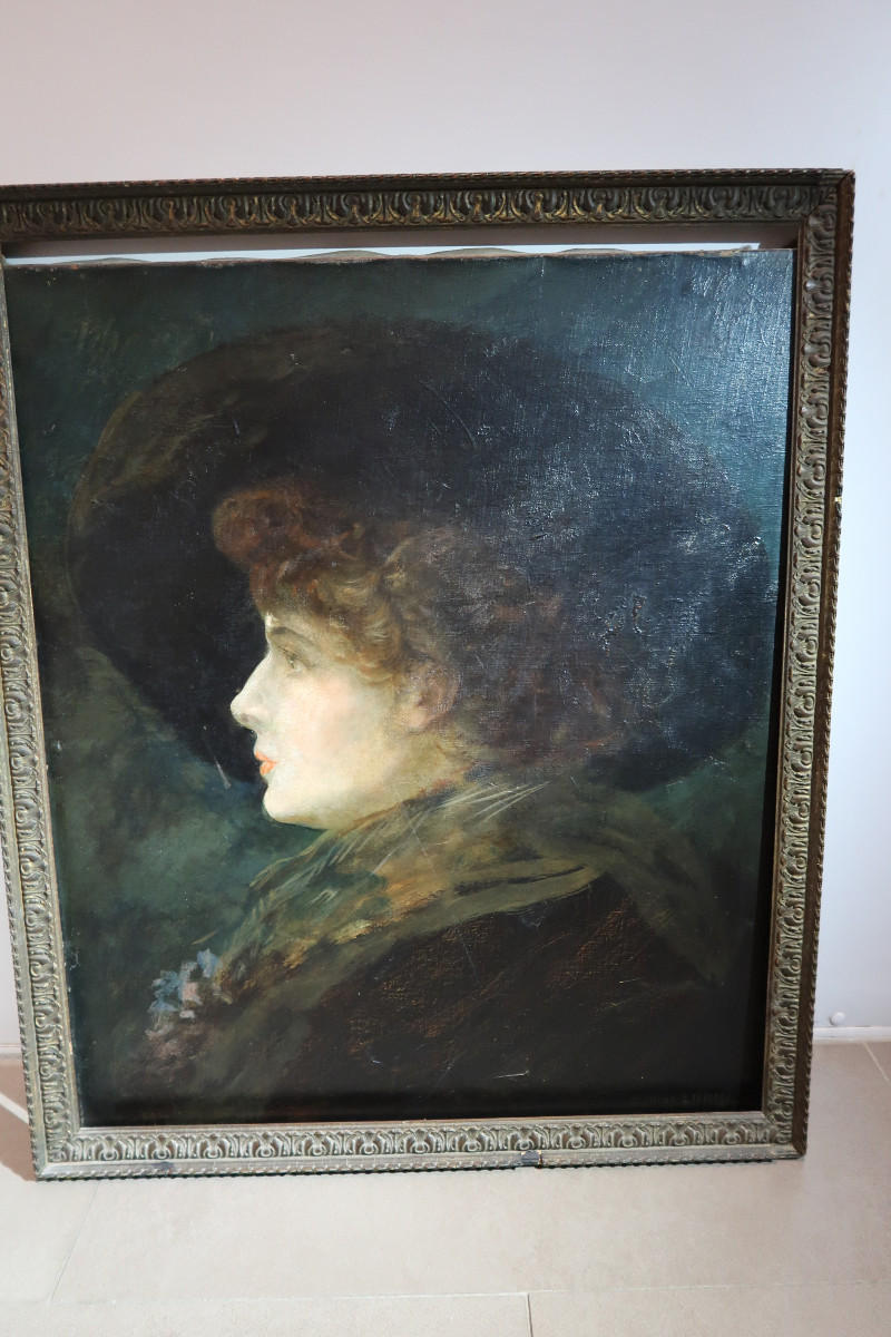 Portrait d' une Elégante  vers 1900