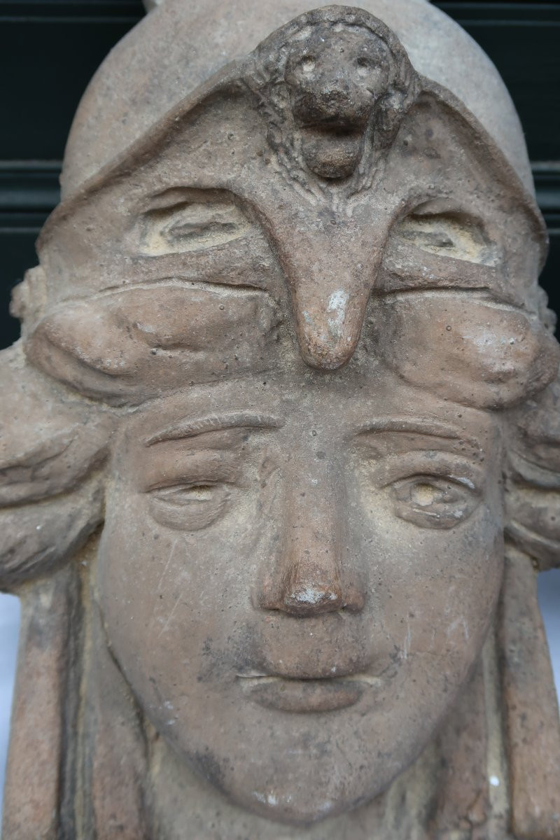 Paire de Mascarons à décor de femmes  -photo-4
