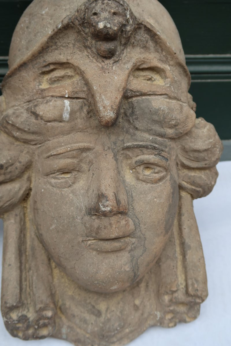 Paire de Mascarons à décor de femmes  -photo-5