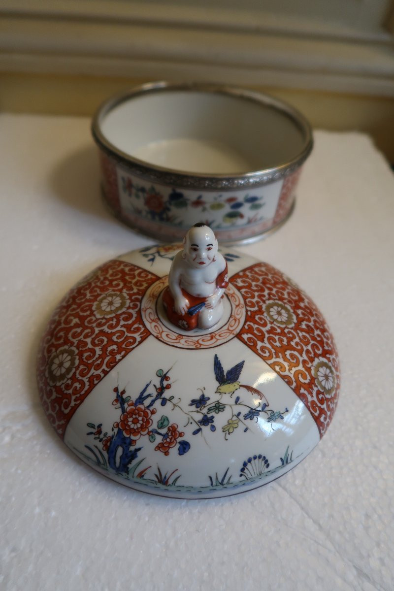 Porcelain Bonbonnière With Japanese Decoration-photo-5