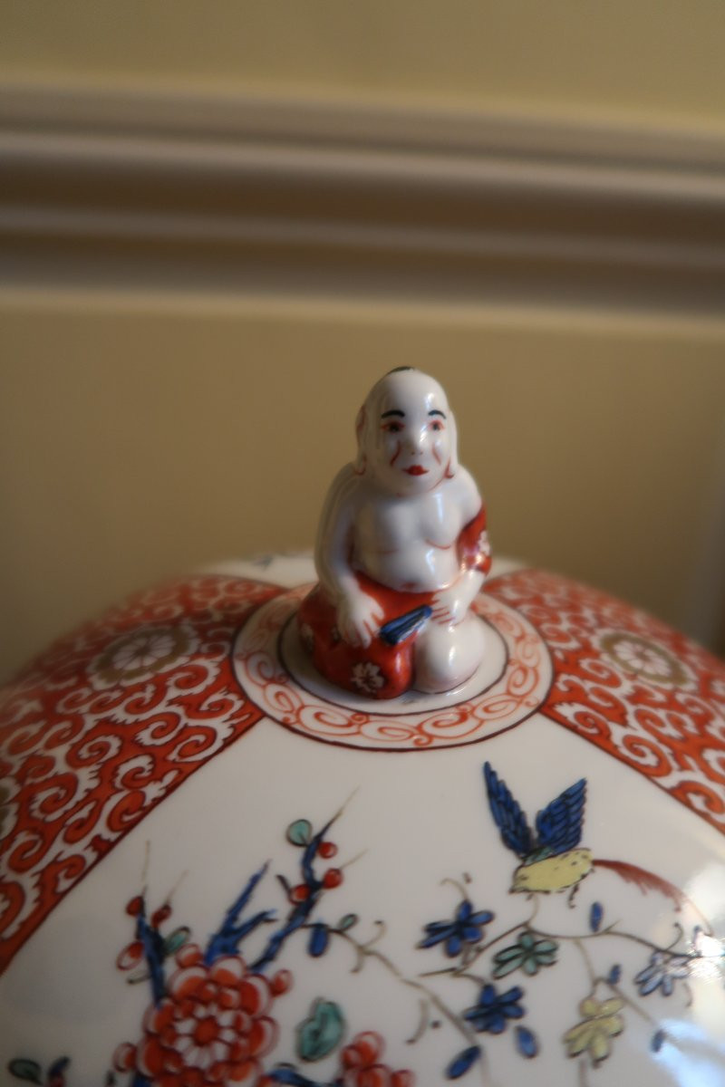 Porcelain Bonbonnière With Japanese Decoration-photo-8