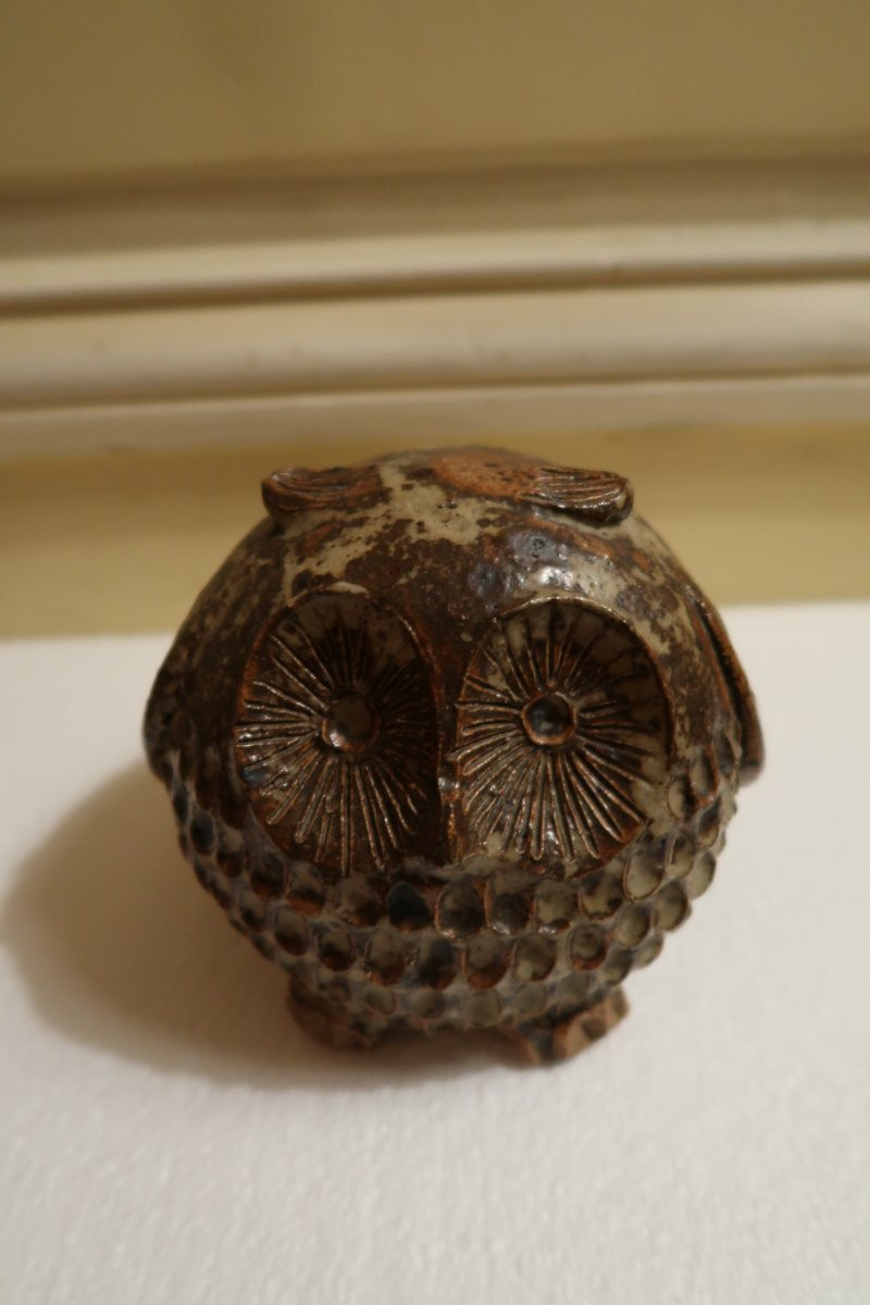 Ceramic Owl La Borne 1970-photo-1
