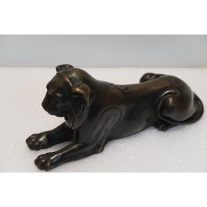 Lion In Bronze Early 19th Century