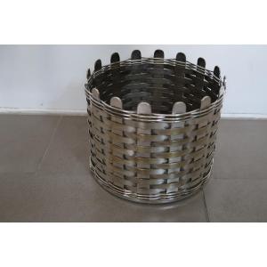 XX Woven Metal Planter