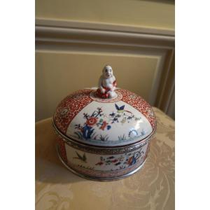 Porcelain Bonbonnière With Japanese Decoration