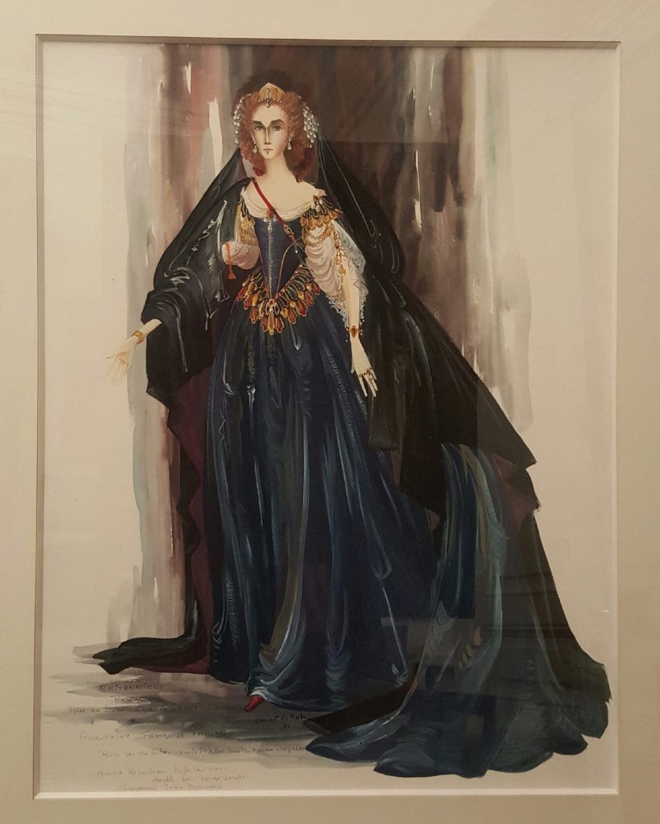 Yvonne Sassinot De Nesle: Costume De Théatre: Françoise Fabian Dans Le Rôle d'Agrippine 1985