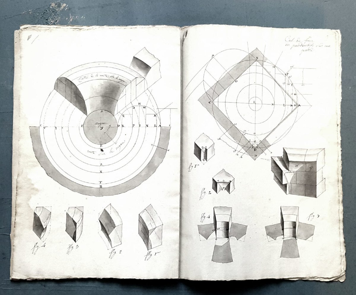 Cahier d'Architecture (militaire?), époque: 1800-photo-1