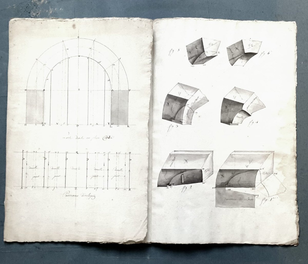 Cahier d'Architecture (militaire?), époque: 1800-photo-2