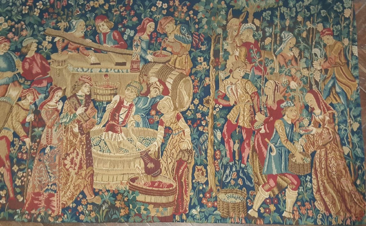 Trio de tapisserie ancienne encadrée vintage - Ressourcerie Histoires Sans  Fin