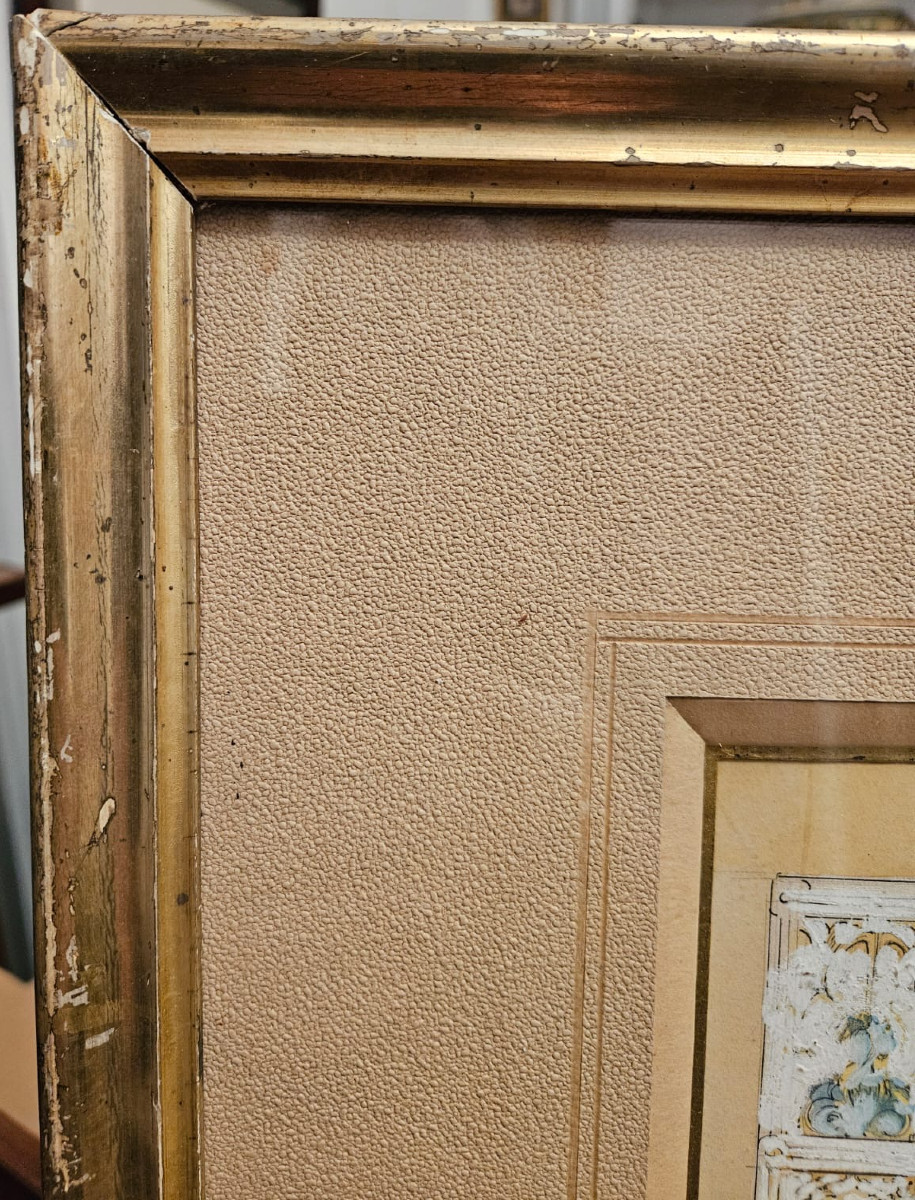 Porte monumentale de l'Espagne Andalouse, Atelier Jambon-bailly, aquarelle et gouache-photo-3