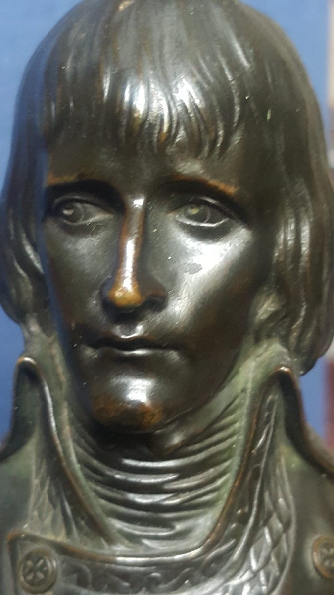 Bust Of Bonaparte, Bronze By Louis Boizot, 18th Century-photo-4