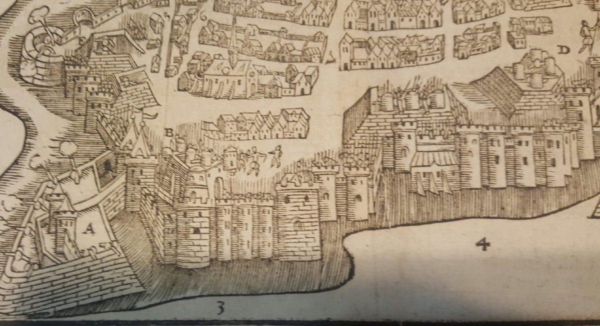 Carte de La Rochelle du cartographe Sébastien Münster 1570-photo-4