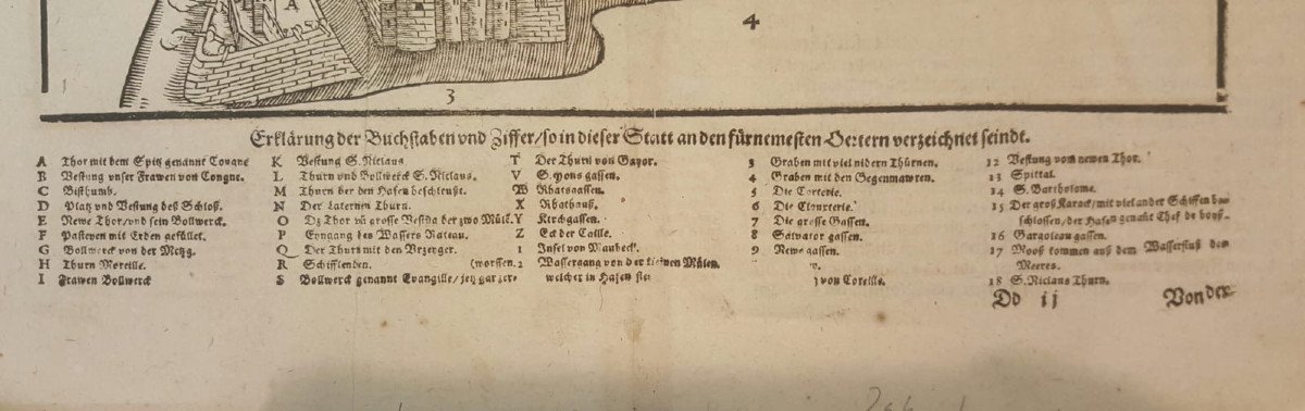 Carte de La Rochelle du cartographe Sébastien Münster 1570-photo-1