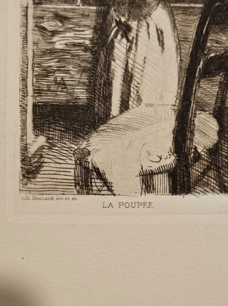 La poupée, gravure d'Albert Besnard, 1888-photo-2