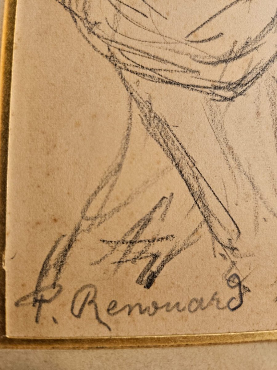 Political Drawing By Paul Renouard, Pencil-photo-3