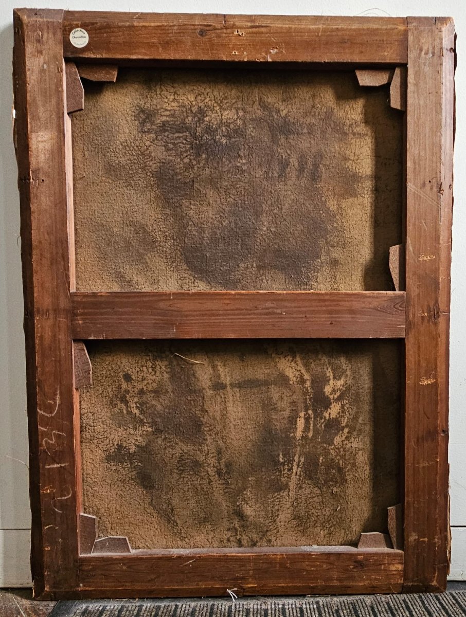 Bust-length Portrait Of A Woman By Victor Lautrec, Oil On Canvas-photo-4