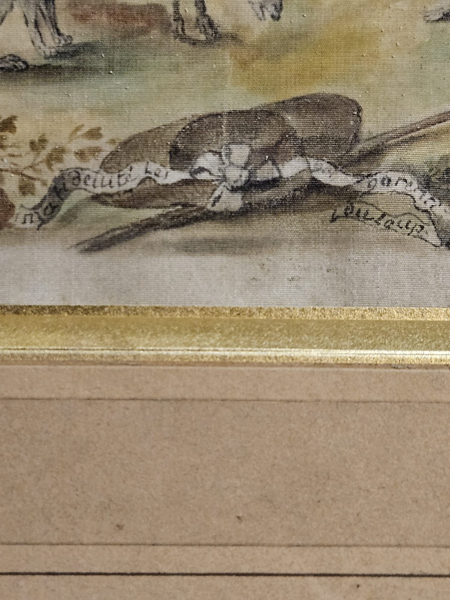 Pastoral, Watercolor On Silk, Early 19th Century-photo-4