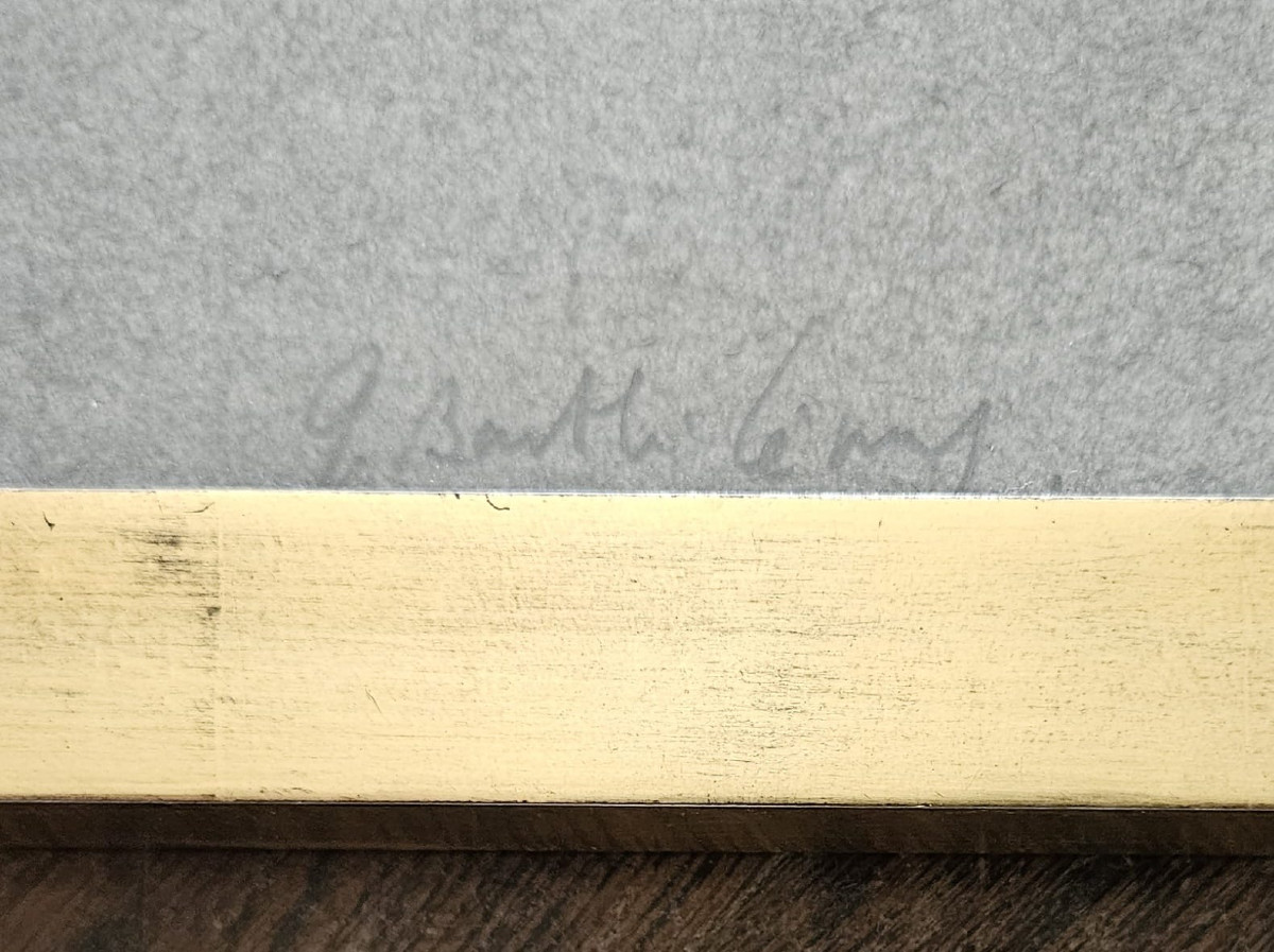 Monkey, 1979, Color Lithograph By Gérard Barthélémy, Dedicated To Sam Szafran-photo-4