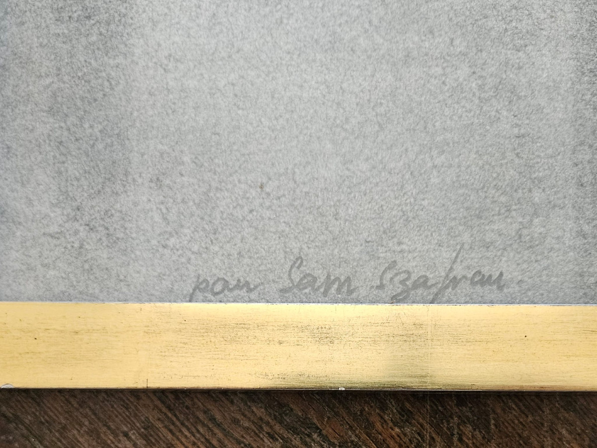 Monkey, 1979, Color Lithograph By Gérard Barthélémy, Dedicated To Sam Szafran-photo-1