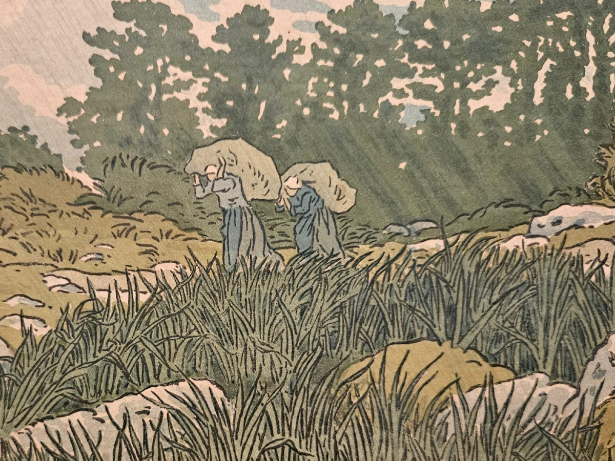 Stream At Loperec, 1901, Lithograph By Henri Rivière-photo-2