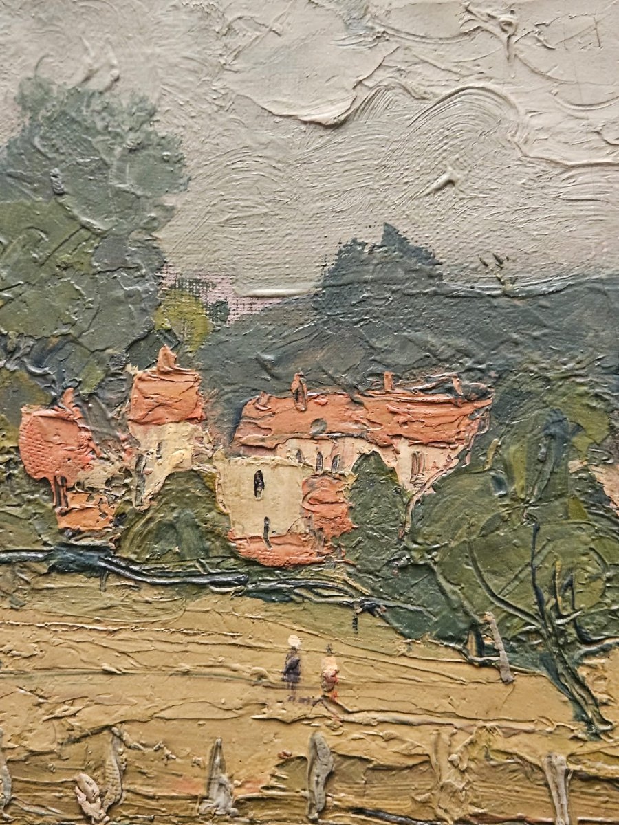 Landscape, Oil On Canvas By Alice Danenberg-photo-3