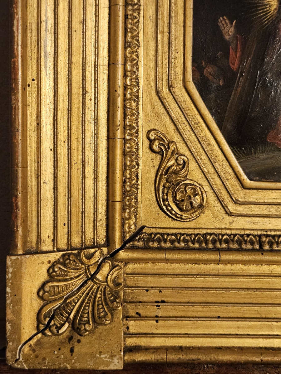 Station de chemin de croix, huile sur cuivre, Ecole du Nord, XVIIème siècle-photo-4