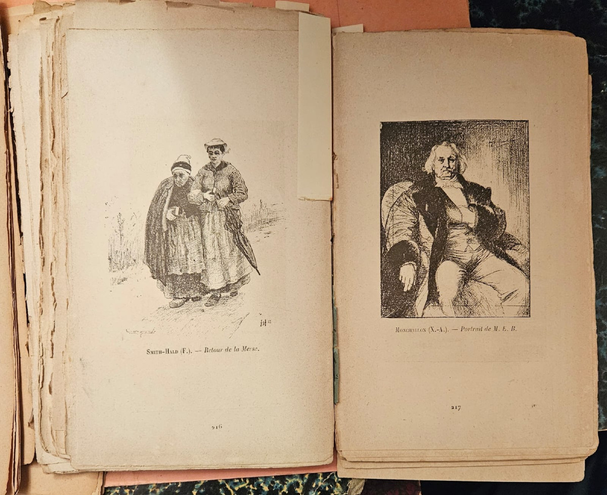 Portrait d'homme d'Alphonse Monchablon, crayon sur bristol-photo-3