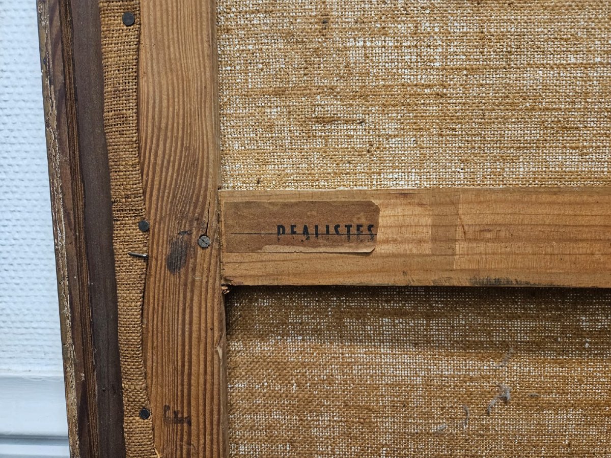 Ophicleide, Oil On Canvas By Paul Charlemagne, Exhibited At The Salon Des Indépendants In 1958.-photo-4