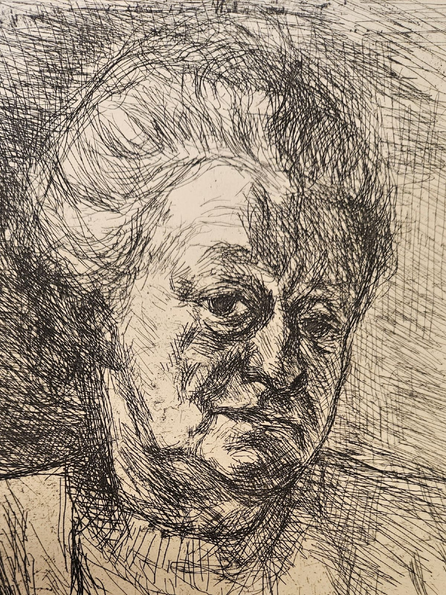 Gravure de Solange de Bièvre: Portrait de sa mère-photo-2