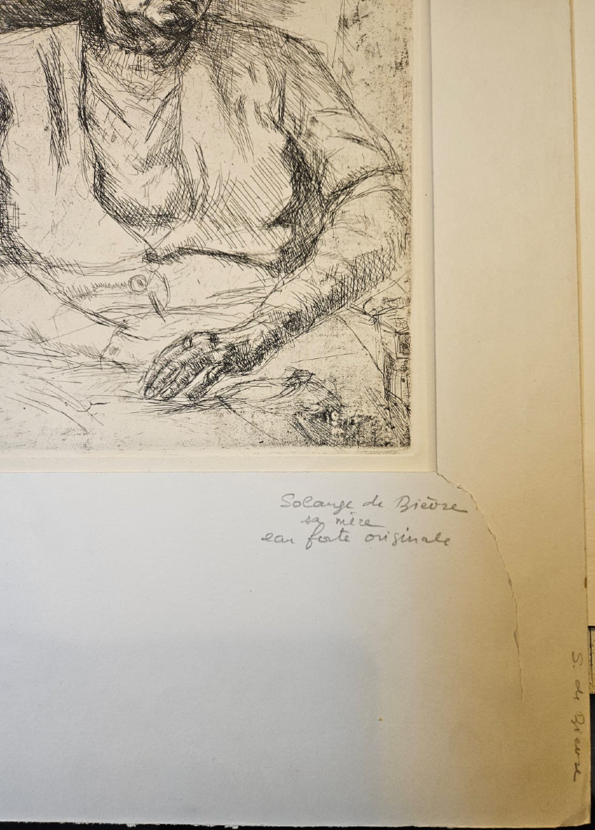 Gravure de Solange de Bièvre: Portrait de sa mère-photo-4