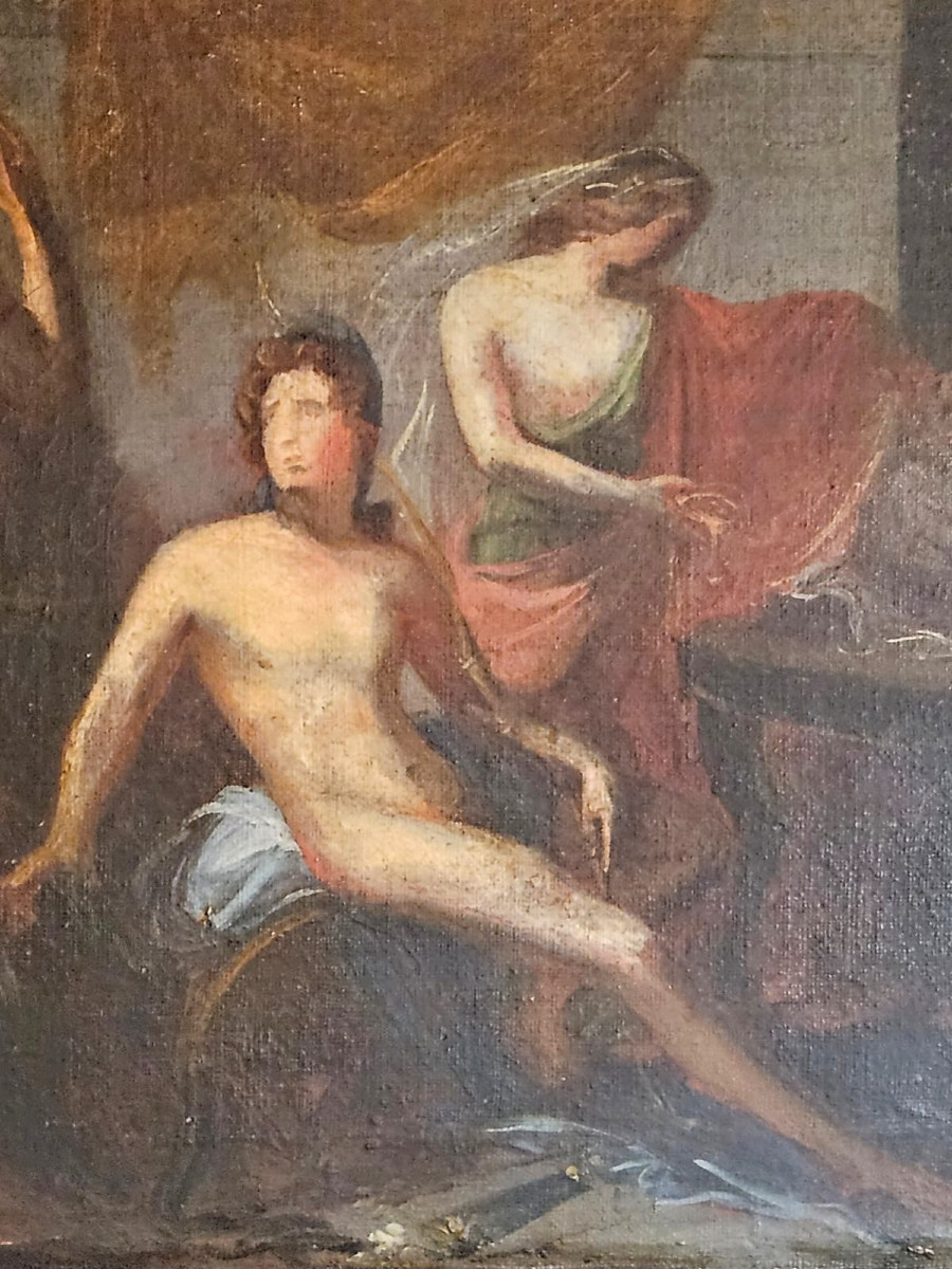 Huile sur toile (esquisse) de François- Frederic Lemot 1771-1827-photo-2