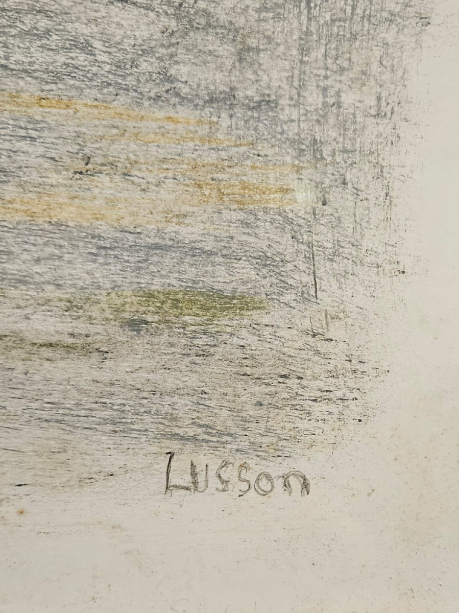 Vladimir Guertick dit Lusson, craie grasse sur papier-photo-4