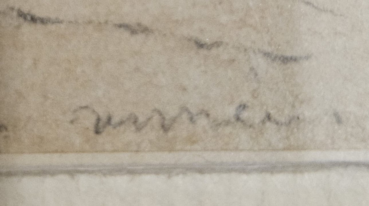 Aquarelle sur traits de plume d'Auguste Raffet, au verso: Cantonnement d'une armée devant Pise-photo-2