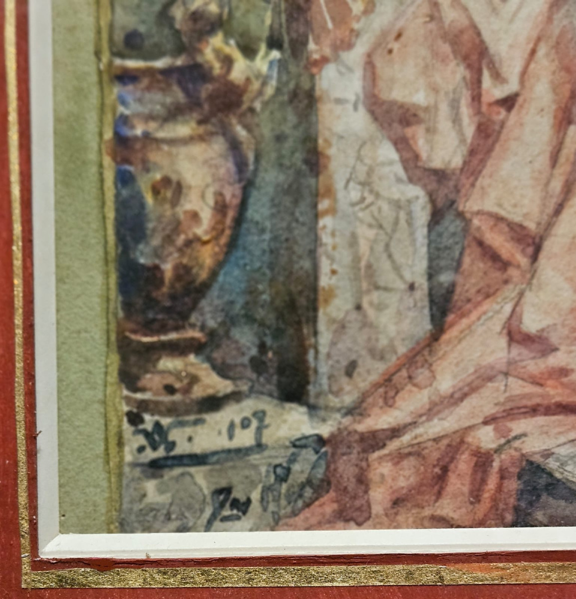 Salome And The Head Of St John The Baptist, Watercolour By Jean-alexandre Veyre, 1907-photo-4