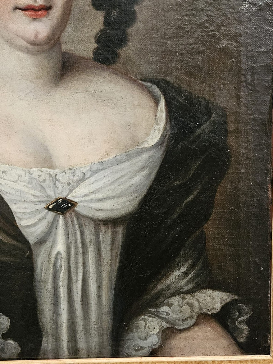 Portrait présumé de Hortense Mancini attribué à Jacob Ferdinand Voet-photo-3