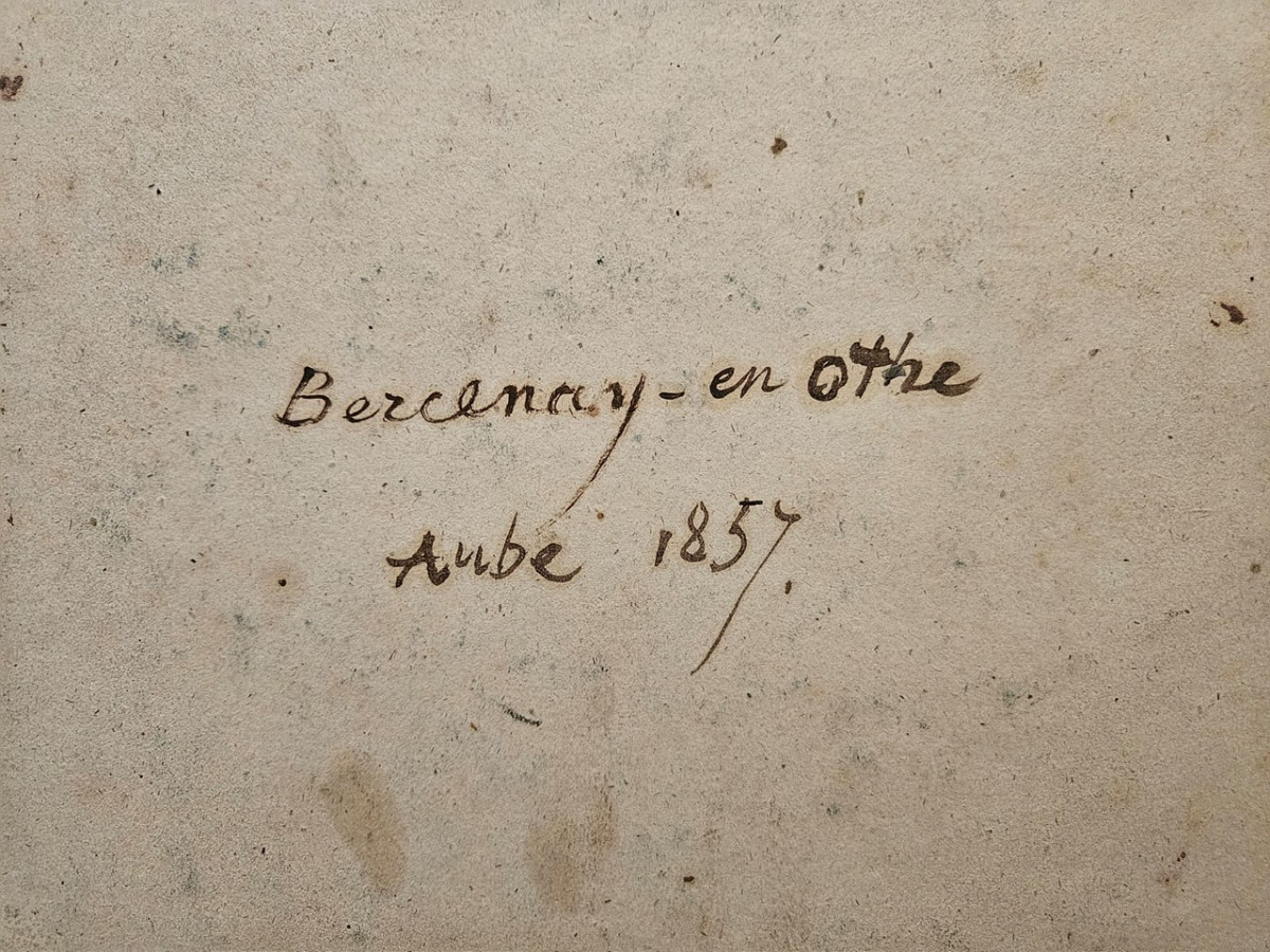 Clairière à Bercenay-en-Othe, huile sur carton de Louis Cabat, 1857-photo-4