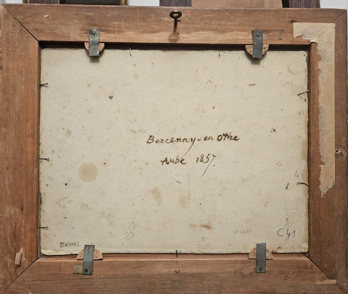 Clairière à Bercenay-en-Othe, huile sur carton de Louis Cabat, 1857-photo-2