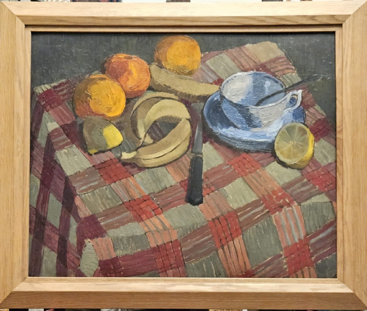 Still Life With Lemons On One Side And Bananas On The Other, Oil On Cardboard By Adolphe Decamps