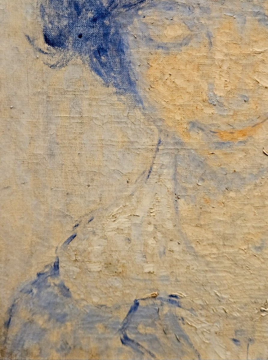 Portrait Of A Young Woman Wearing A Hat, Ca. 1905, Oil On Canvas By Jean Crotti-photo-3