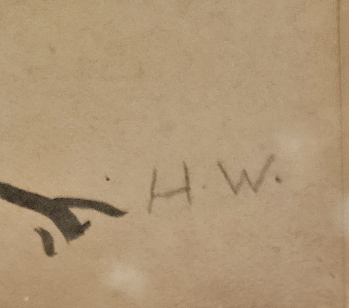 Etude d'arbres , encre au pinceau par Henry de Waroquier-photo-2