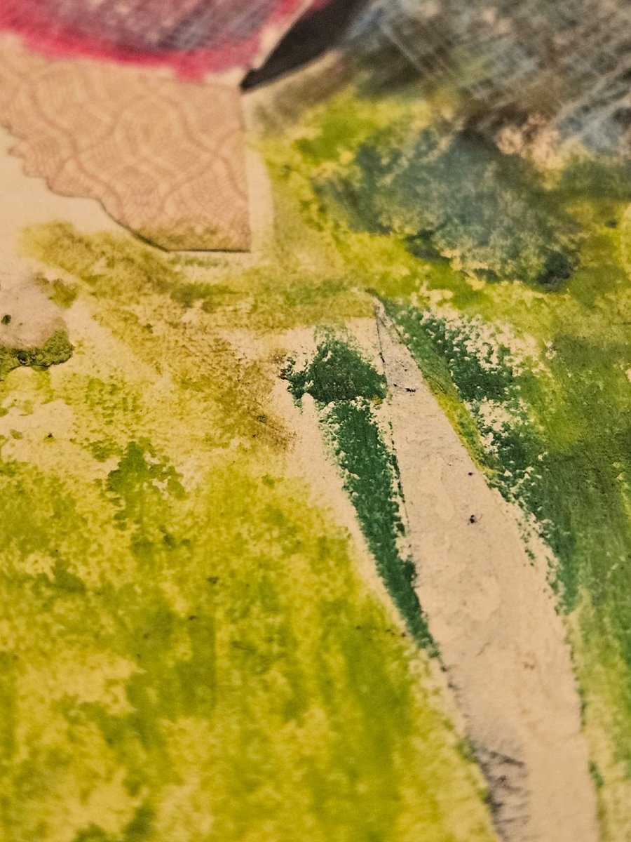 Giordano Falzoni, collage et aquarelle, 1947-48, ancienne collection Slavko Kopac-photo-1