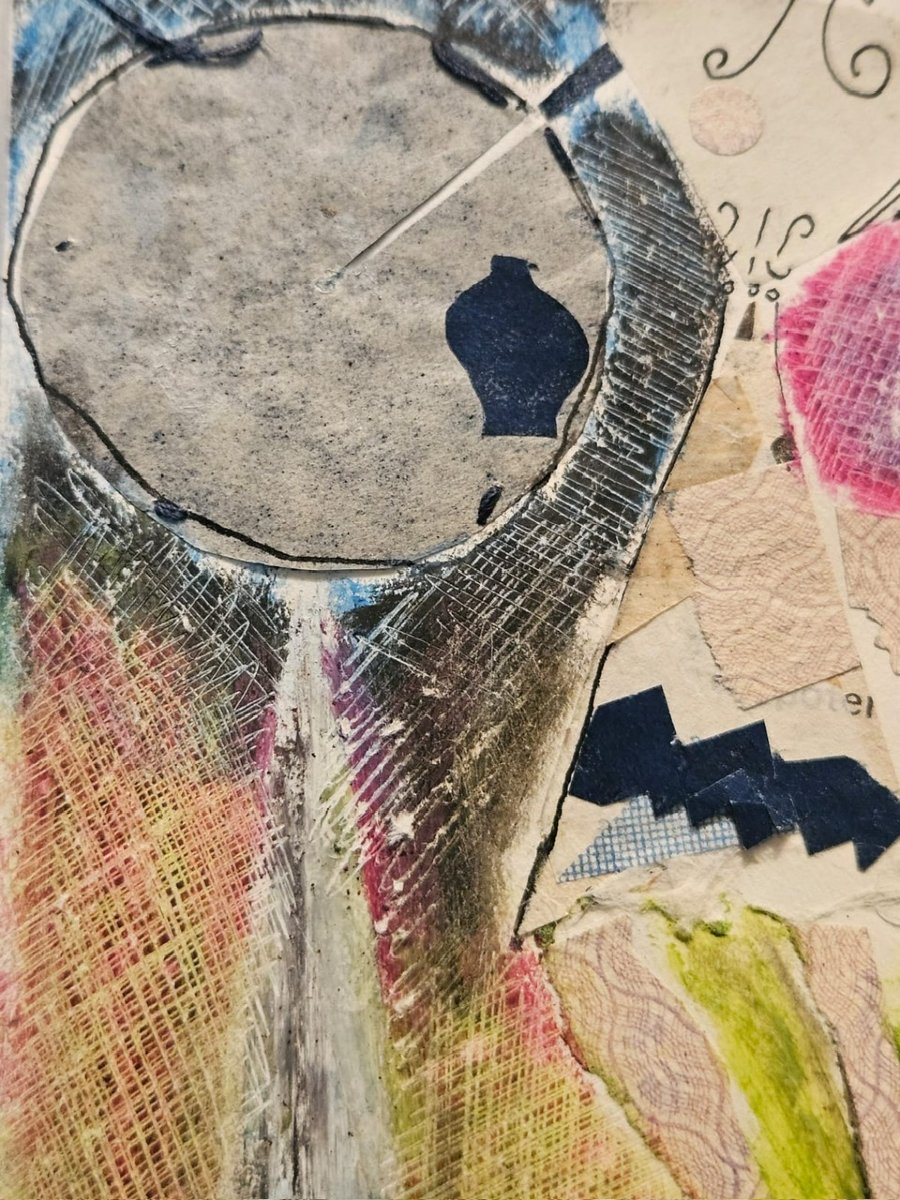 Giordano Falzoni, collage et aquarelle, 1947-48, ancienne collection Slavko Kopac-photo-4