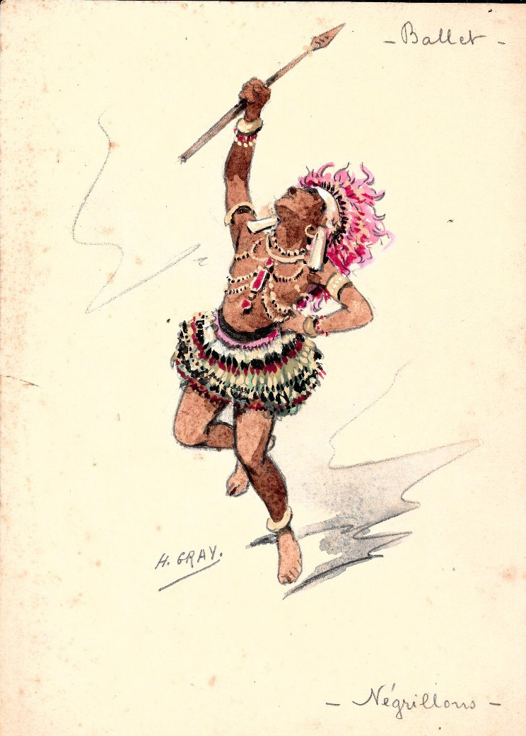 Costumes For *l'africaine*, 10 Gouaches By Henri Gray, 1899–1900-photo-2
