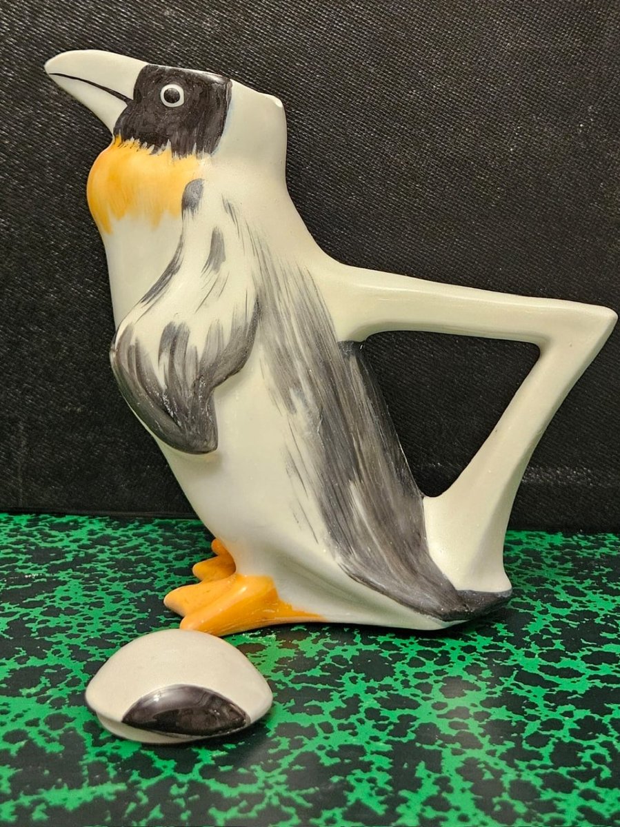 "penguin" Zoomorphic Pitcher By Edouard Sandoz For The Théodore Haviland Factory, 1917.-photo-4
