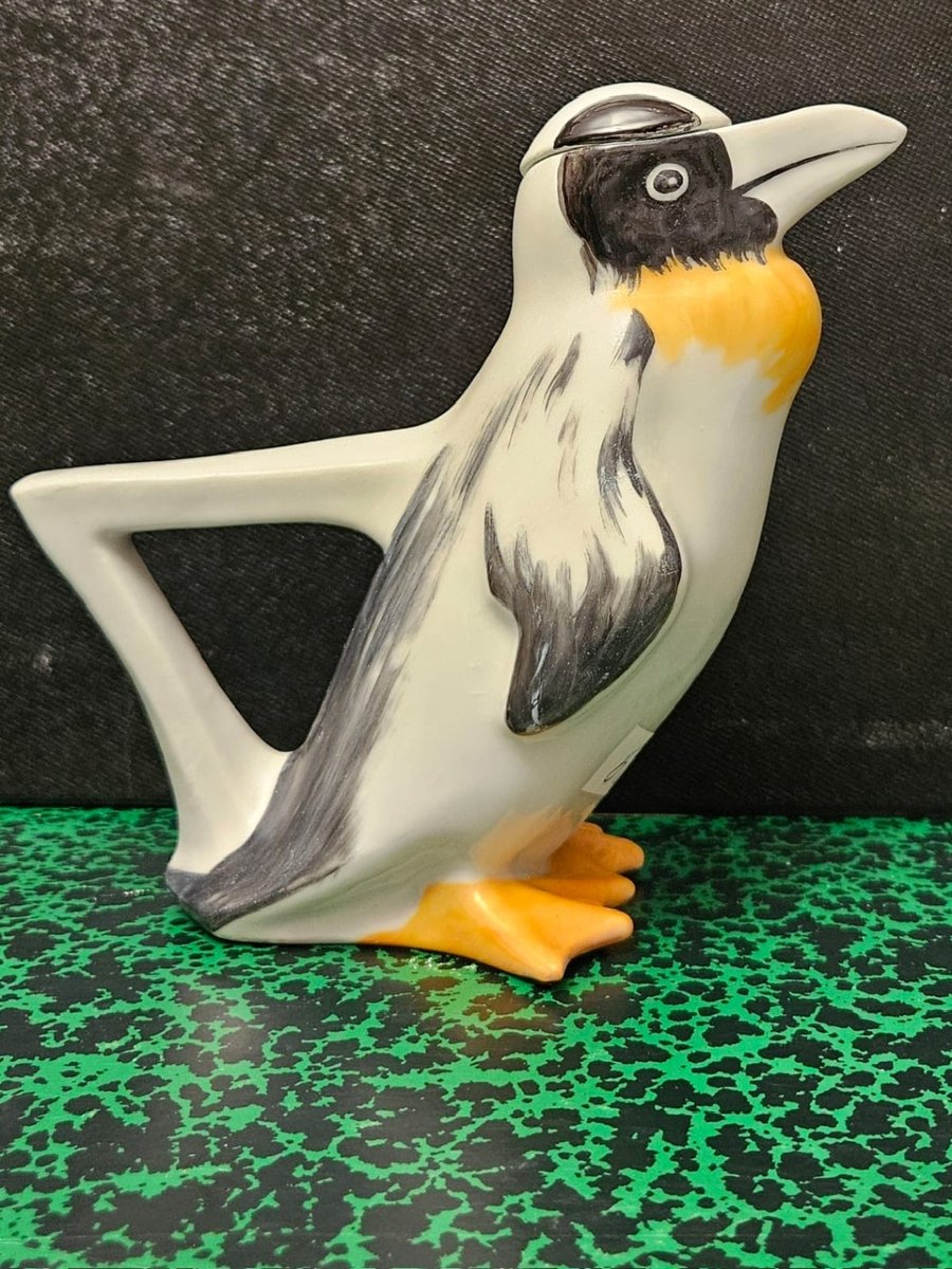 "penguin" Zoomorphic Pitcher By Edouard Sandoz For The Théodore Haviland Factory, 1917.-photo-1