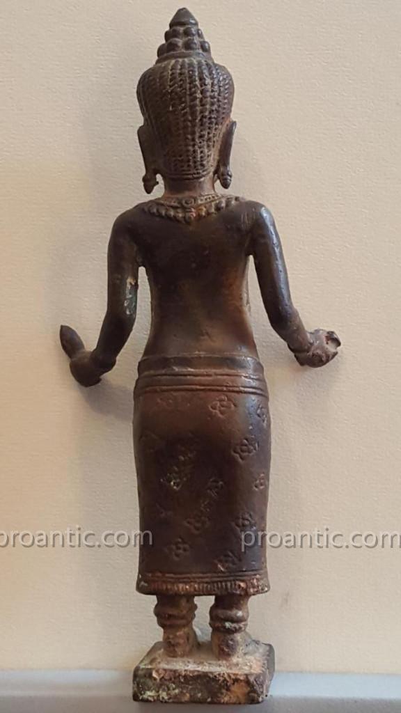 Khmer Angkorian Statue From The End Of The XIIth Century-photo-3