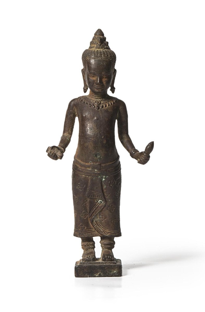 Khmer Angkorian Statue From The End Of The XIIth Century