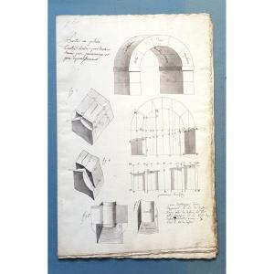 Cahier d'Architecture (militaire?), époque: 1800